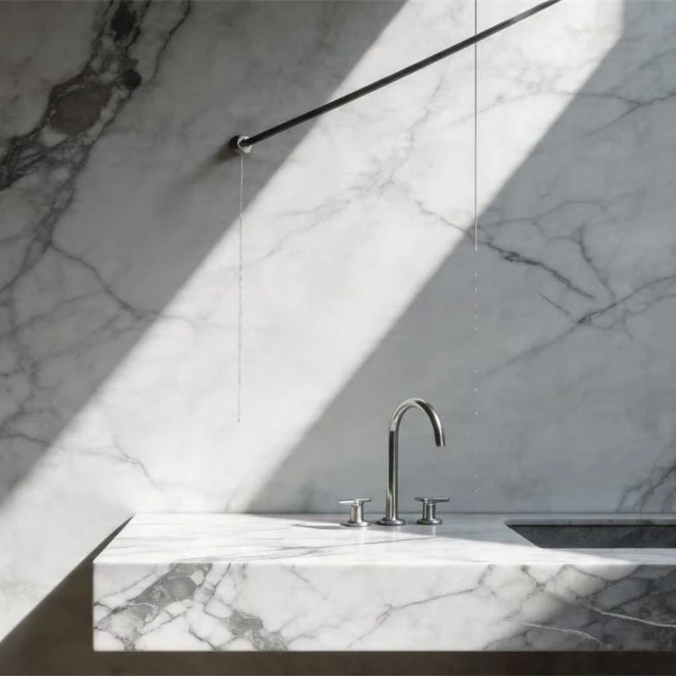 Quartz Countertop for Bathroom Backsplash
