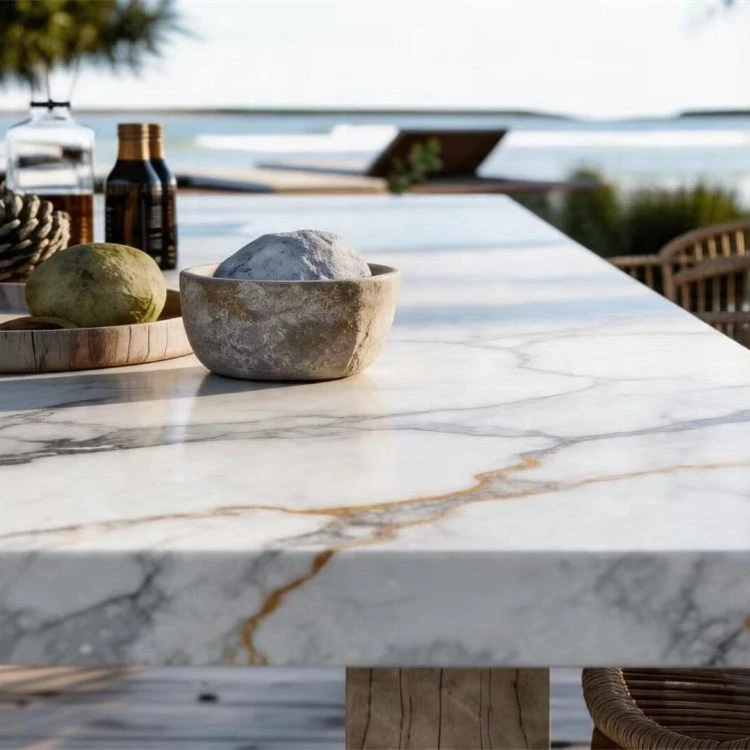 Quartz For Outdoor Dining Table factory