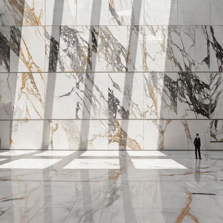 Quartz Wall Cladding for Fireplace