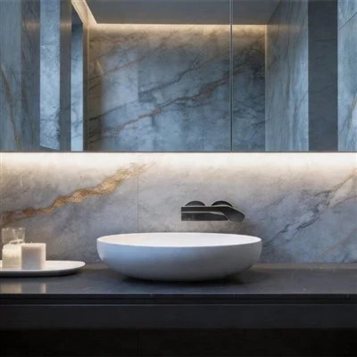 Quartz Countertop for Bathroom Storage