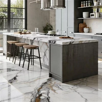 Quartz Flooring for Kitchen