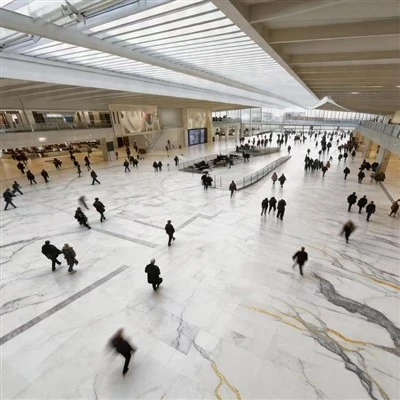 Quartz Flooring for Train Station
